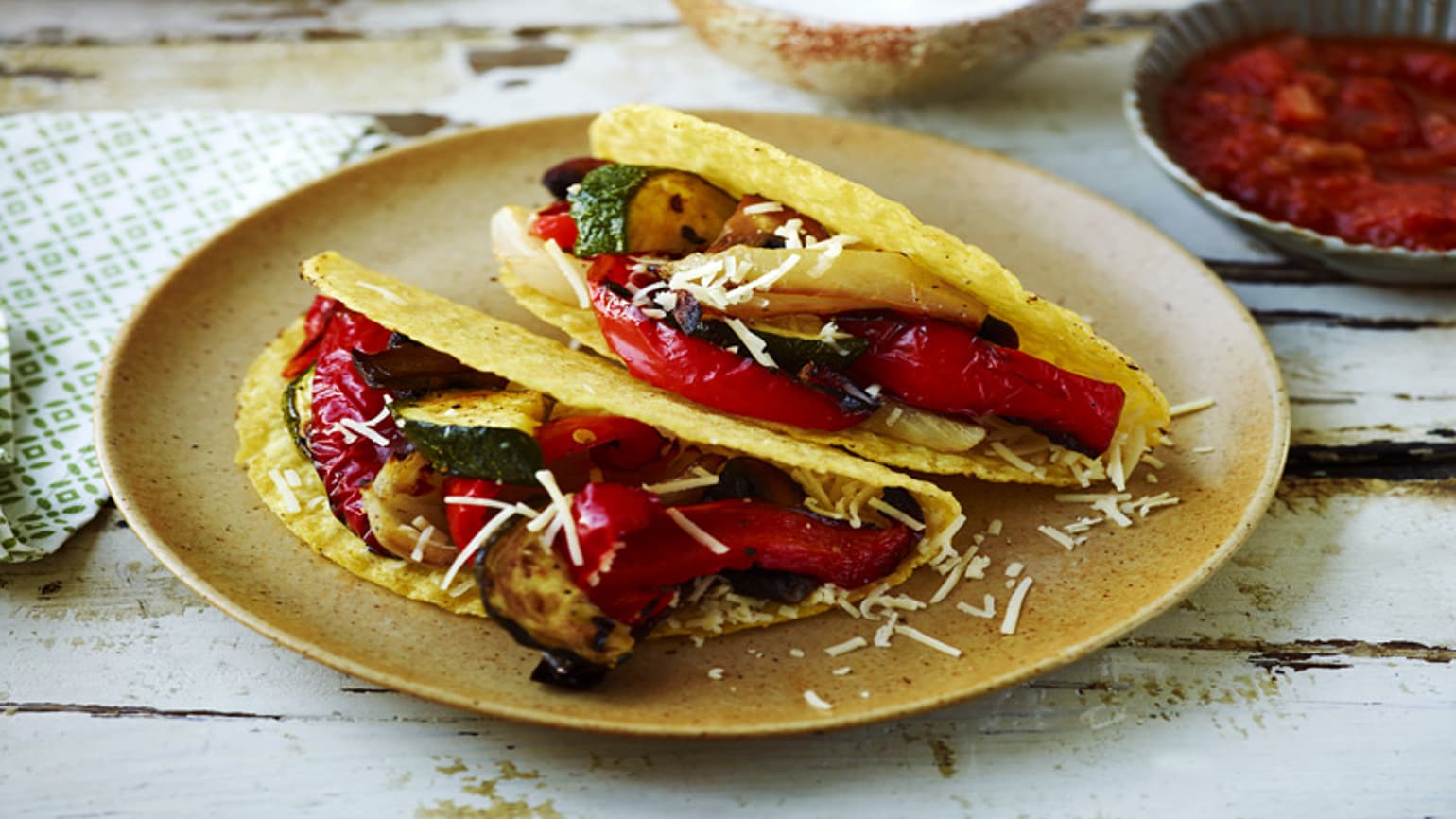 roasted vegetable tacos